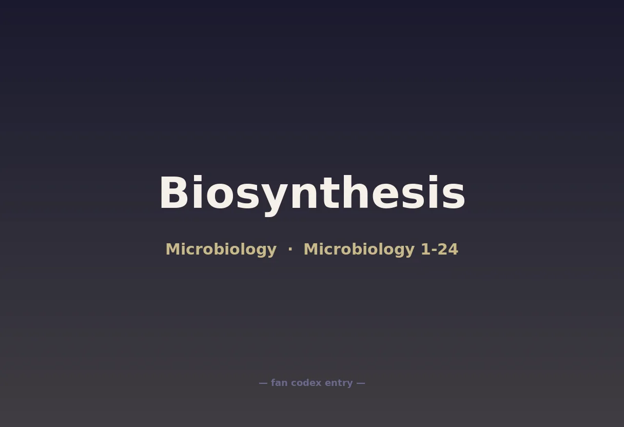 Biosynthesis