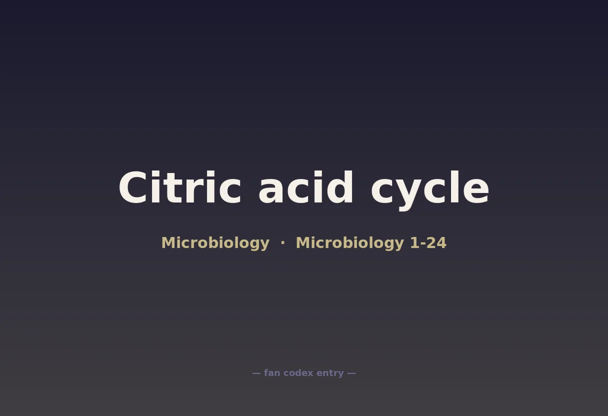 Citric acid cycle