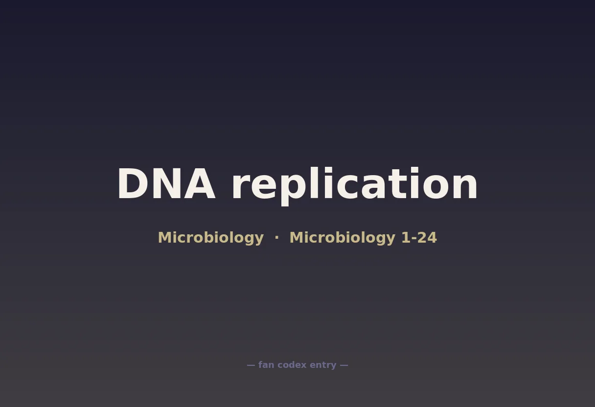 DNA replication